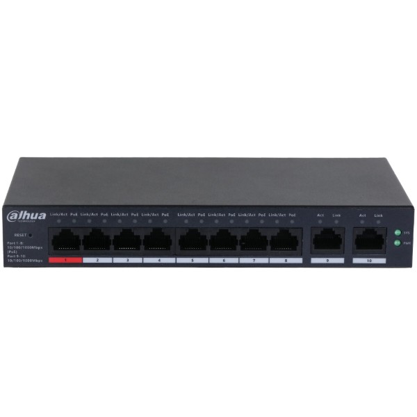 Фото - Коммутатор локальної мережі (Switch) Dahua DH-CS4010-8GT-110 Фото - Коммутатор локальної мережі (Switch) Dahua DH-CS4010-8GT-110